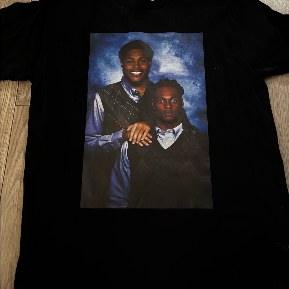 Gildan Black Tee with Portrait Graphic
